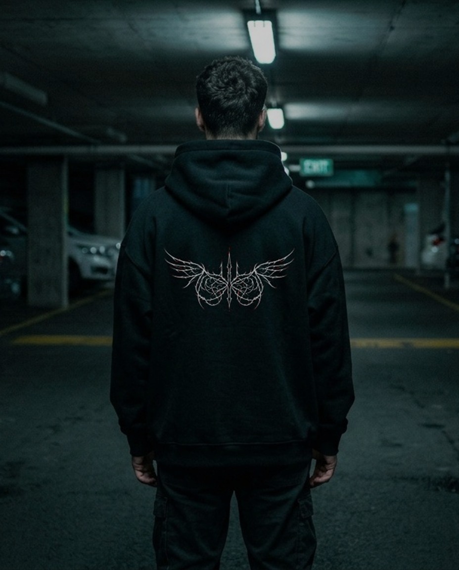 Seraph Hoodie Solid Black
